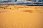 USA, California, Imperial Sand Dunes Recreation Area. Sand dune ripples. Art Print